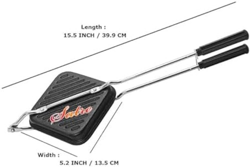 Grill Sandwich Maker And Toast Sandwich Maker With Non-Stick Cookware, Black