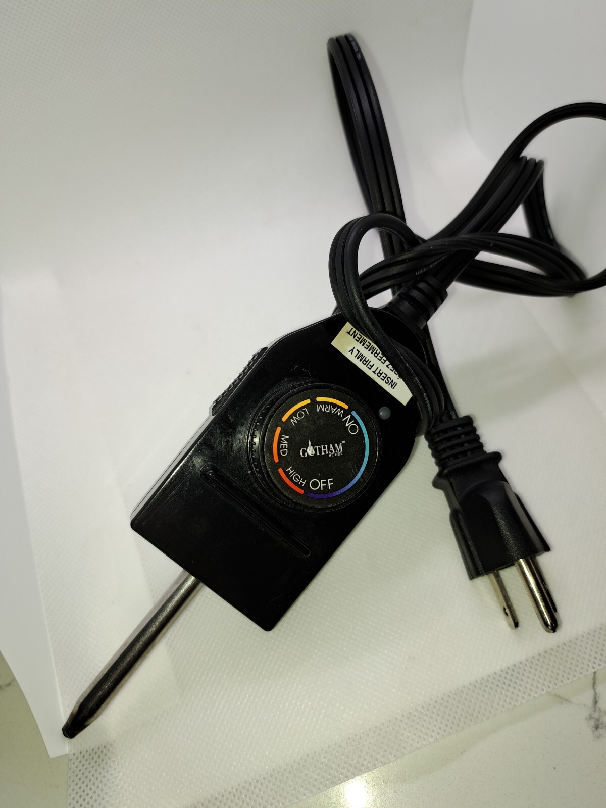 Gotham Steel Temperature Control Power Cord-Model CTW300C Tested Powers On