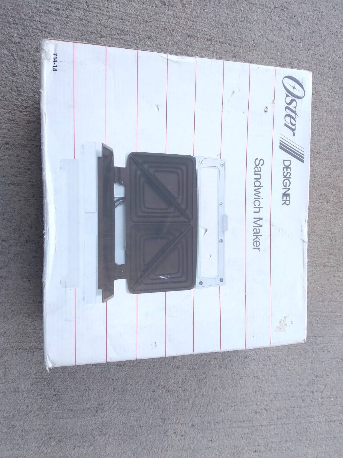 Oster Designer Sandwich Maker Vintage NEW