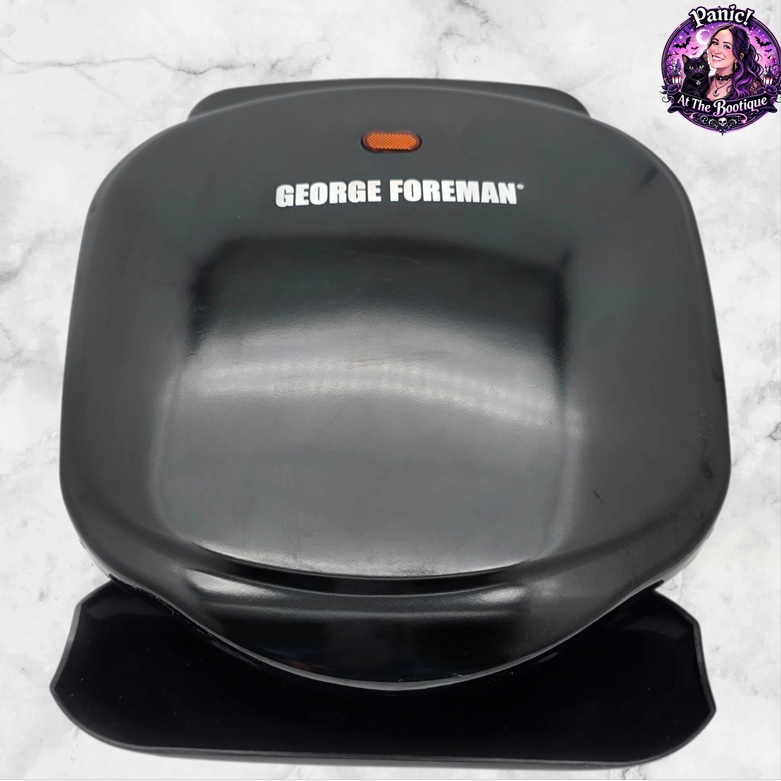 George Foreman Grill GR10B Black Electric Indoor 2-Serving Fat Removing Machine