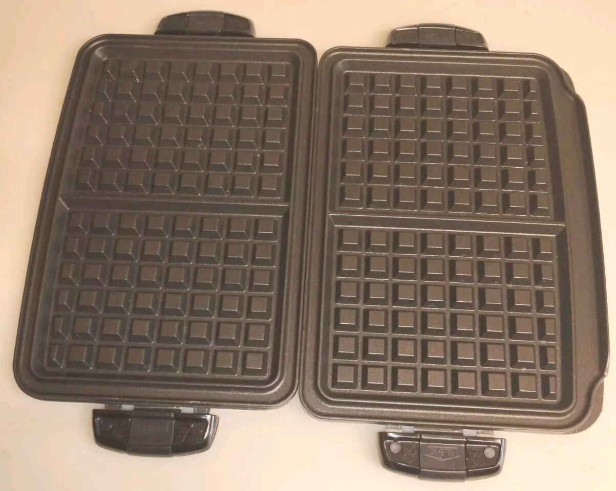 George Foreman EVOLVE Grill Waffle Plates TSK-2610 Set Lower and Upper
