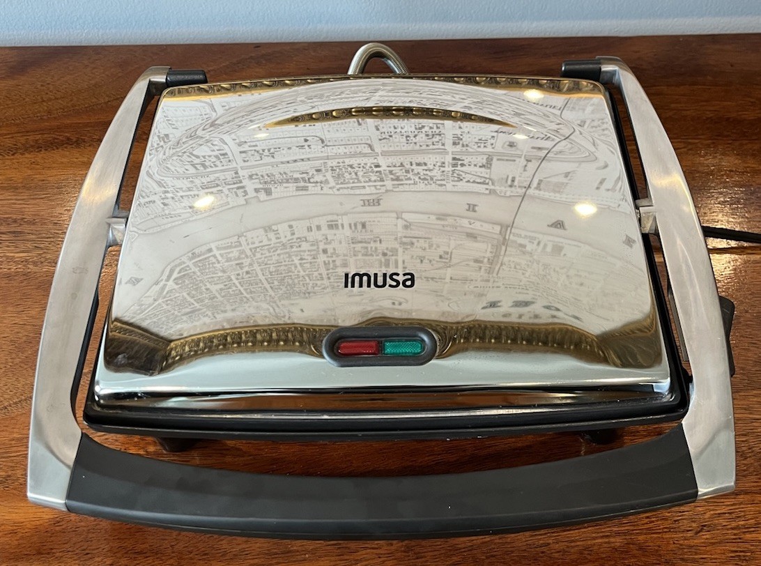 Electric Panini Press Grill Sandwich Maker Griddle Plate IMUSA 12x10in