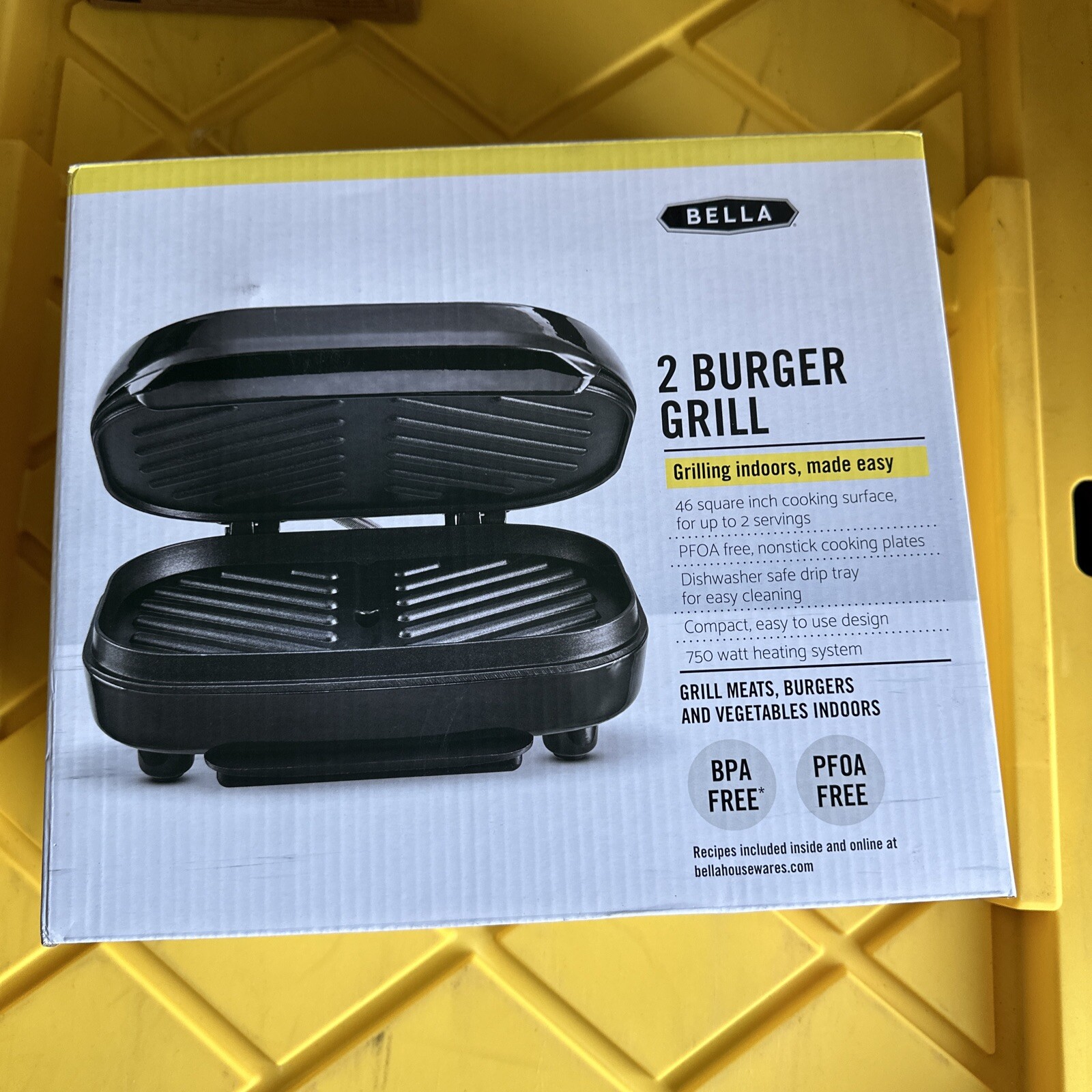 Bella 2 Burger Electric Grill 17171