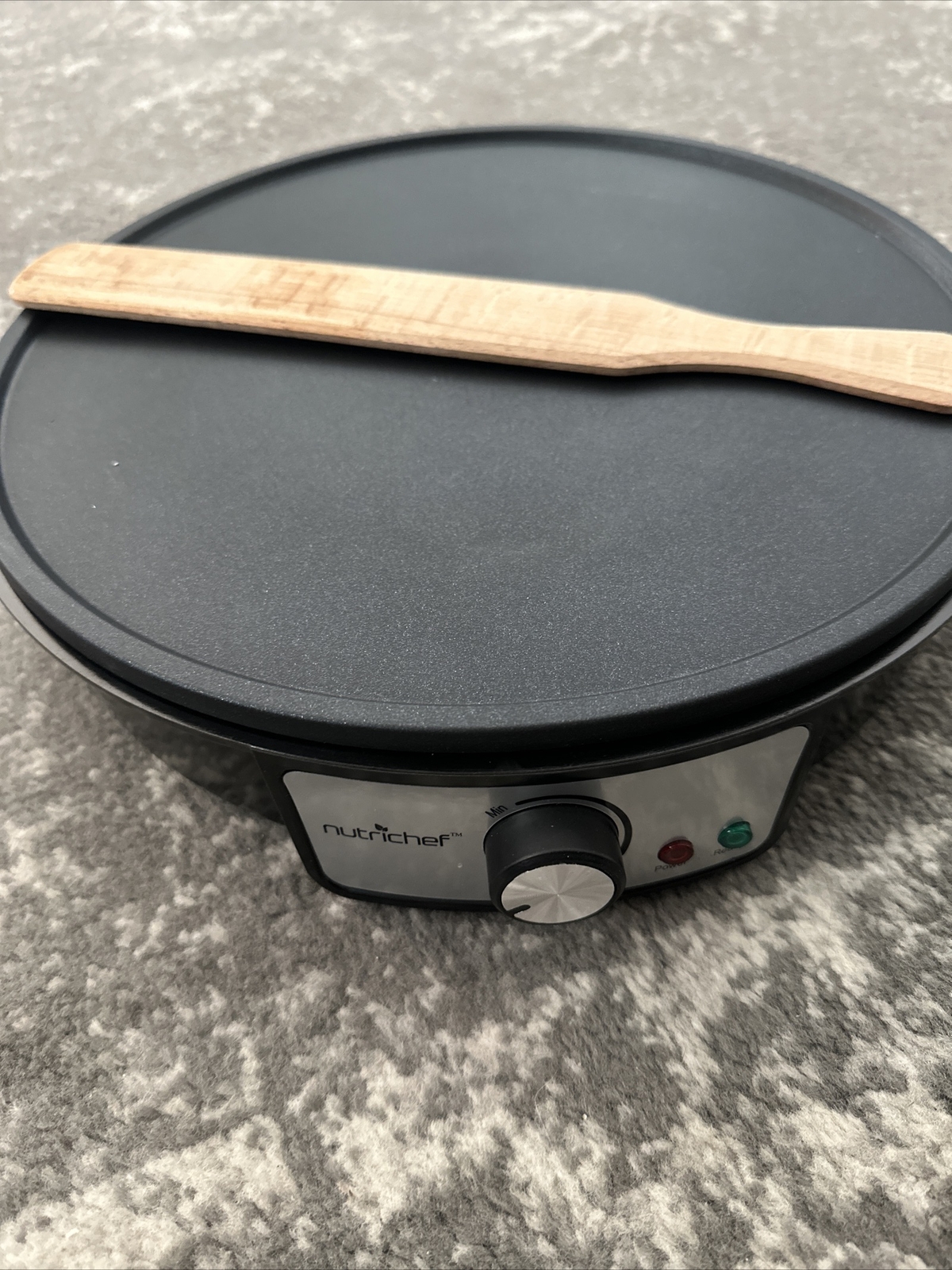New Nutrichef Electric Griddle & Crepe Maker Nonstick 12 Inch Hot Plate Cooktop