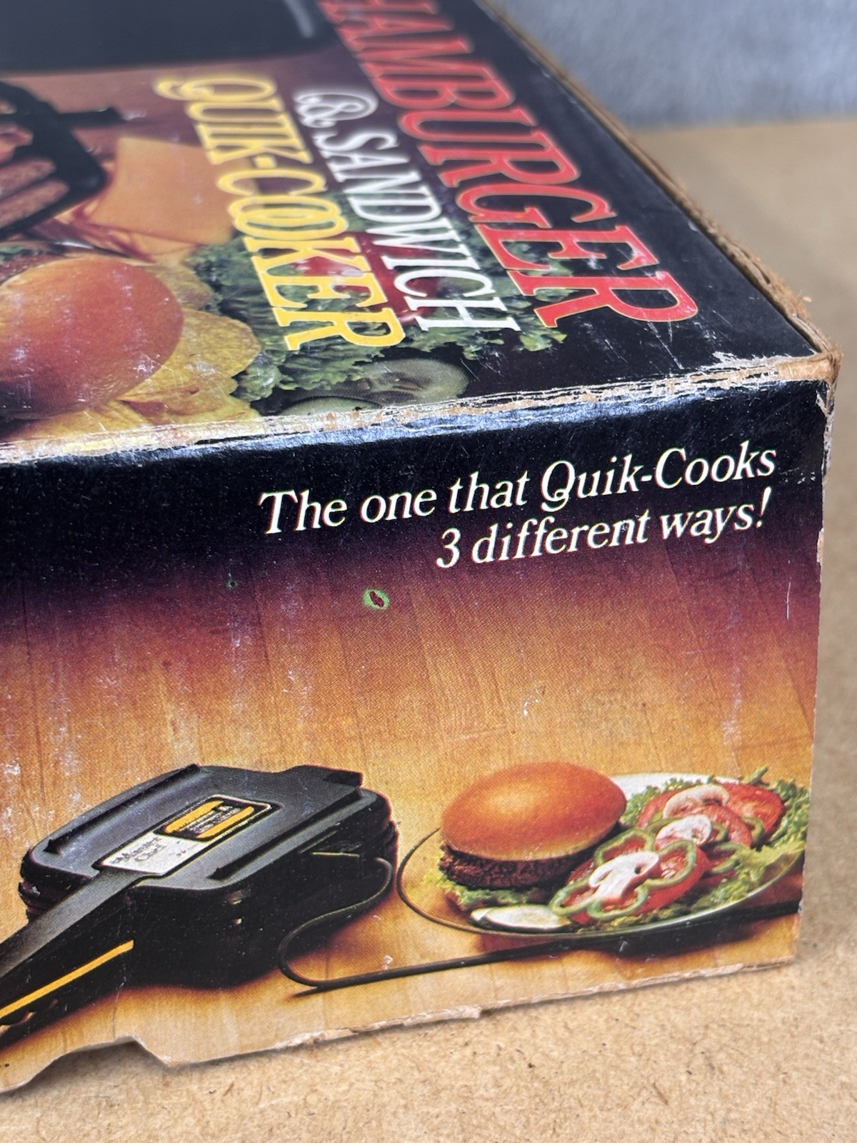 Master Chef Hamburger Sandwich Quik Cooker Electric Griddle Model 2041 NOS