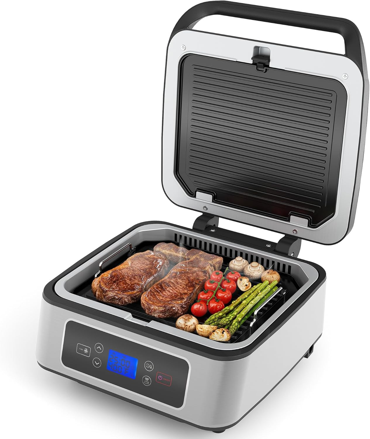 1300W Smokeless Indoor Grill with Smart Control & Easy Clean Features