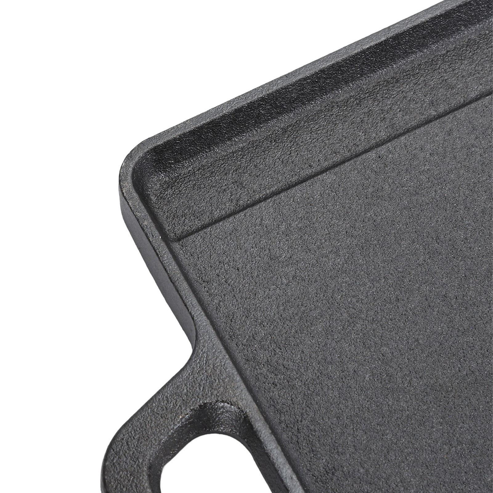 Multipurpose Cast Iron Griddle Double Ears Cast Iron Griddle for BBQ Gas Grill