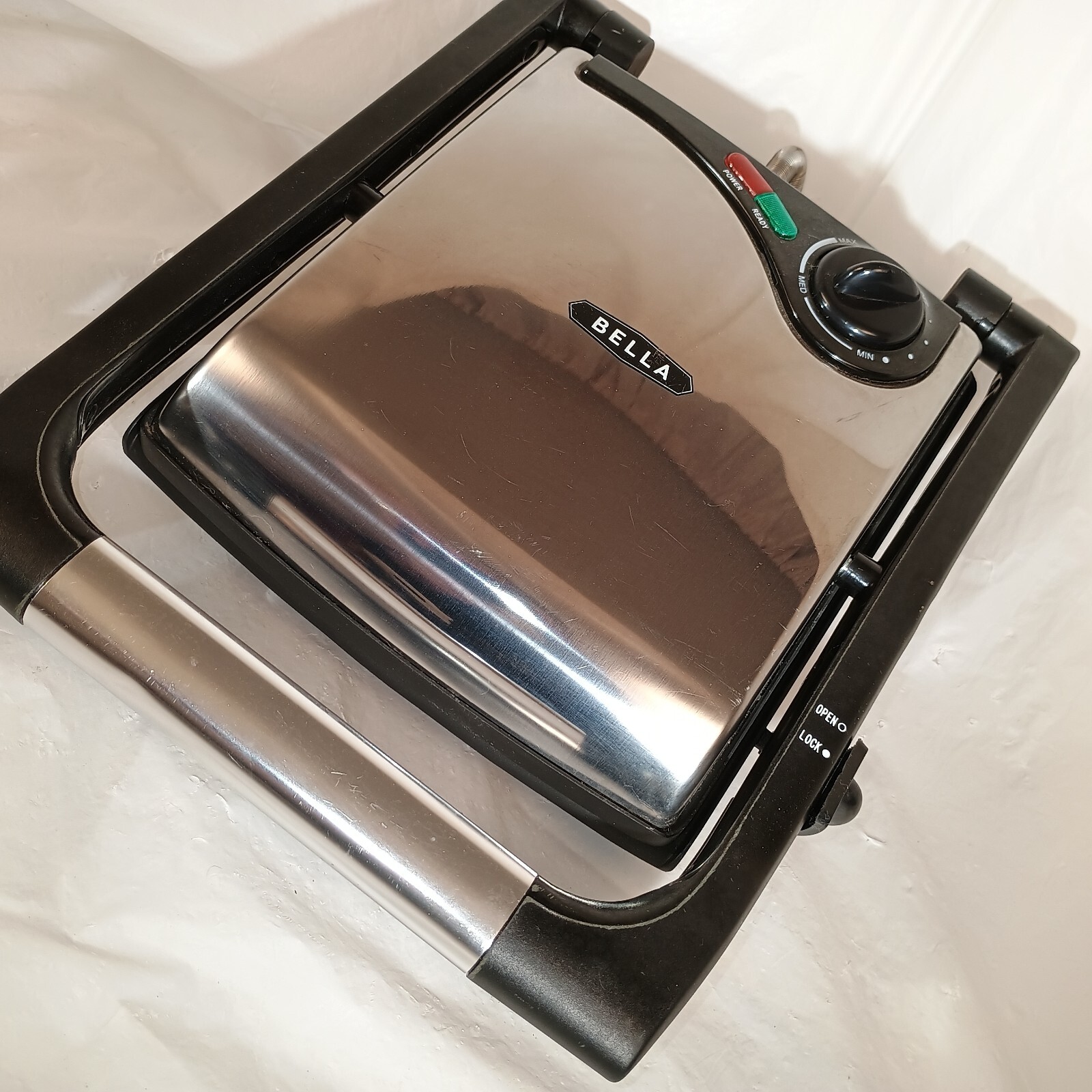 PANINI GRILL SANDWICH MAKER Bella Sensio YDE811 Stainless Steel Works Great!