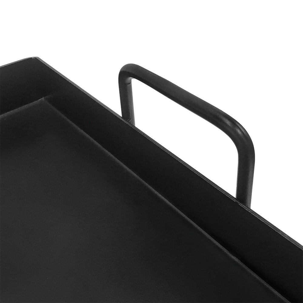 Black Steel Non Stick Coating Flat Top Griddle Plancha For Double Burner 32”