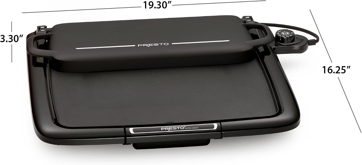 XL Cool-Touch Electric Griddle and Warmer Plus