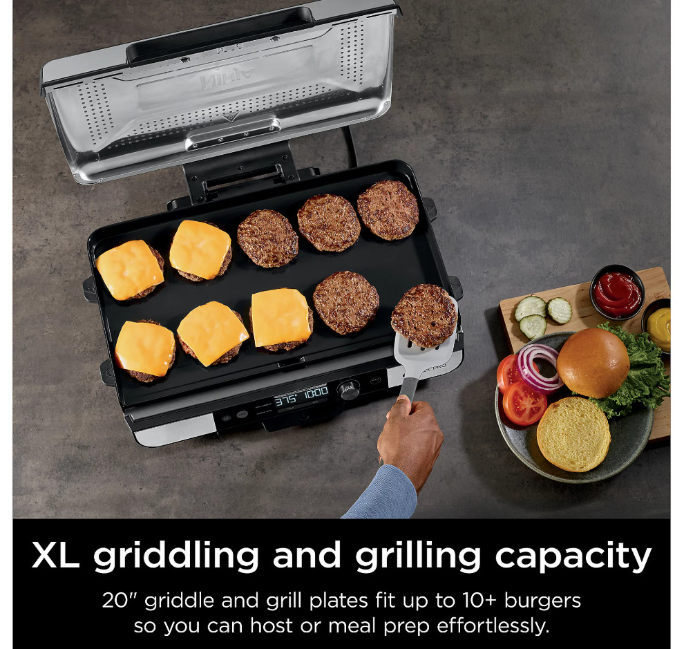Ninja Sizzle Pro XL 20-in. Indoor Griddle and Grill NEW