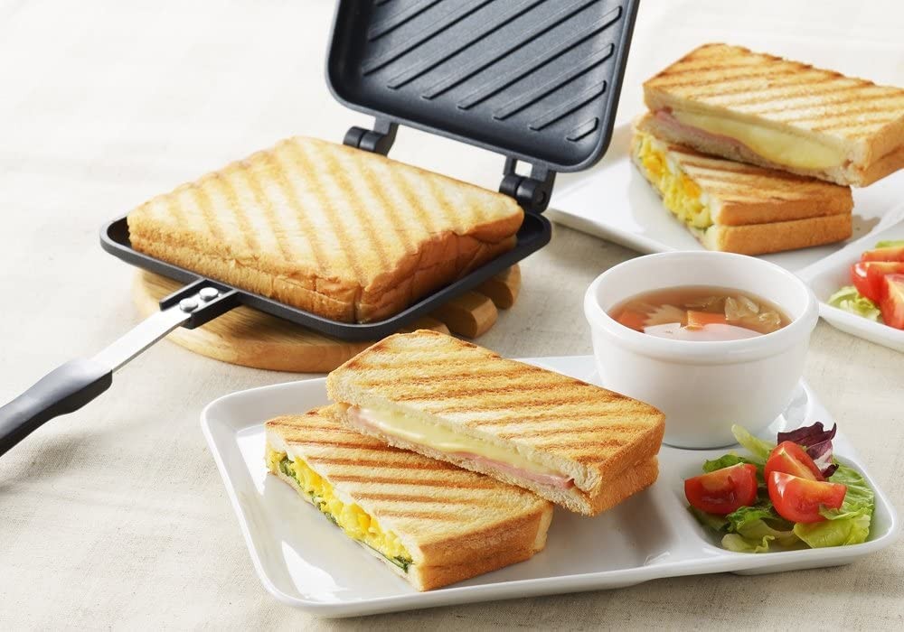 Toraya Hot Sandwich Maker, Crispy Grilling, Single, Fluorine Treated, For Gas…