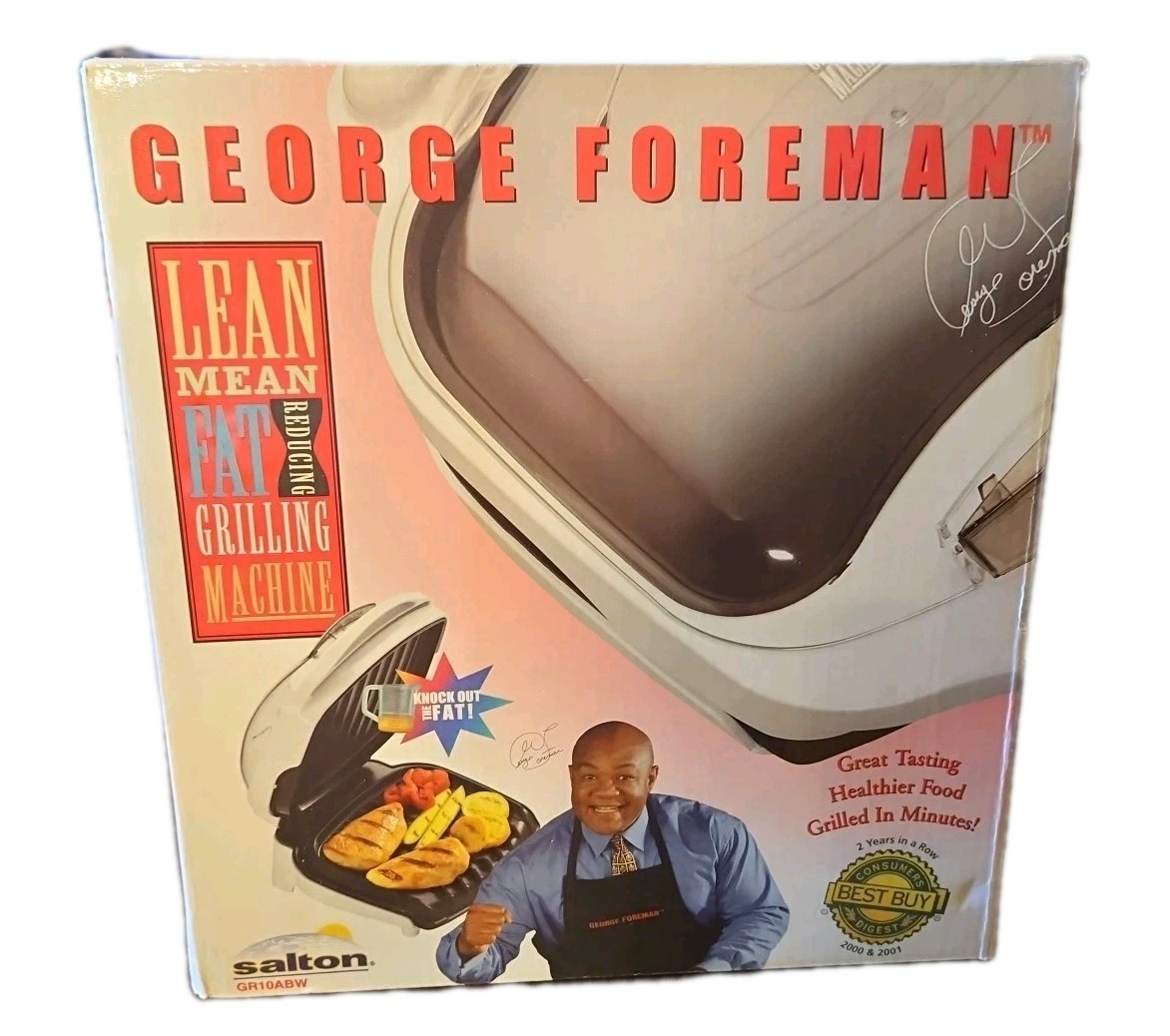 George Foreman Lean Mean Fat Grilling Machine New