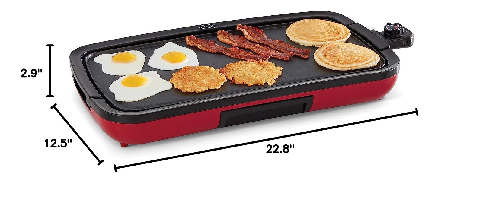 20” x 10.5” Electric Griddle Dishwasher Safe Removable Nonstick Cooking Plate