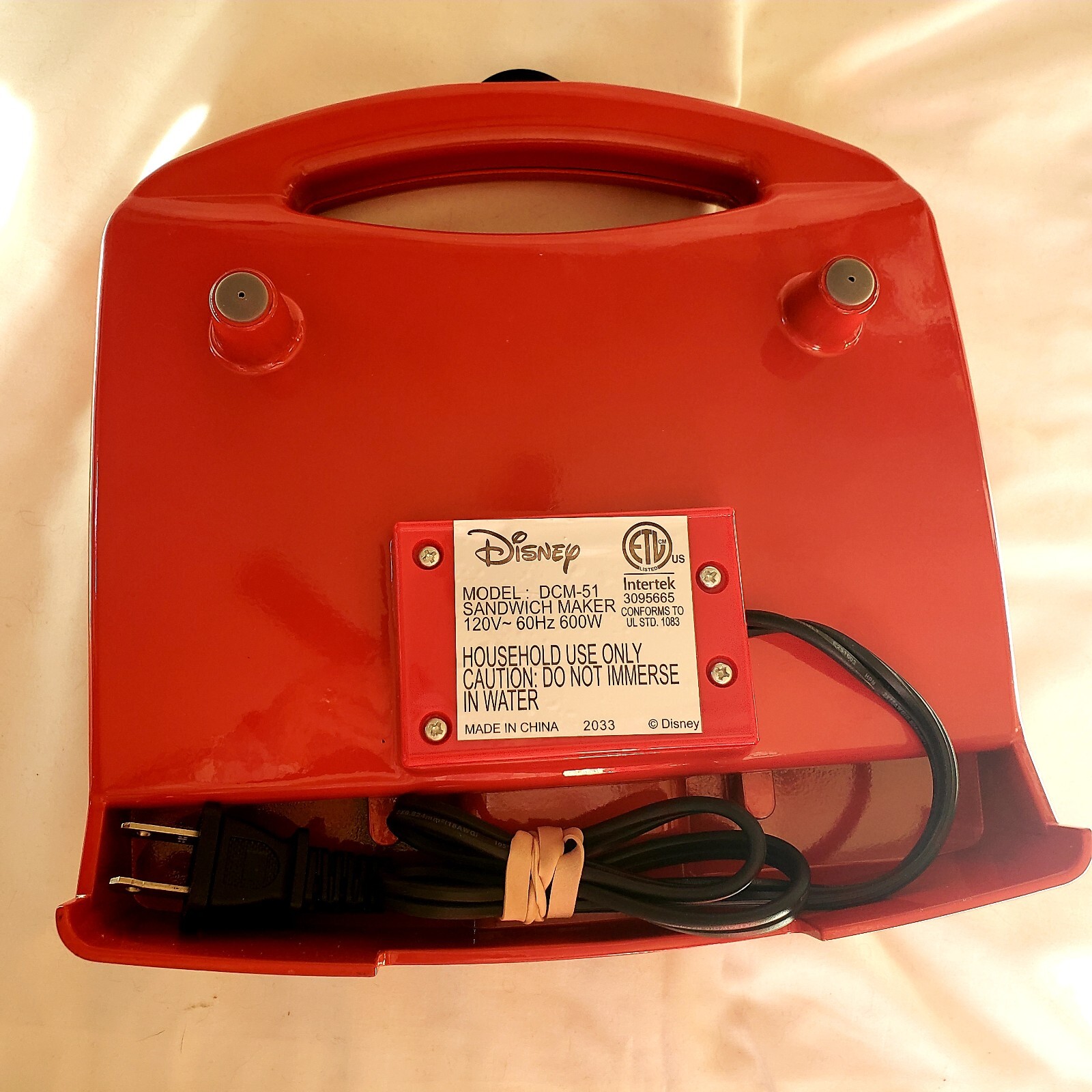 Disney Mickey Mouse French Toast Hot Sandwich Maker DCM-51 600W Tested & Working