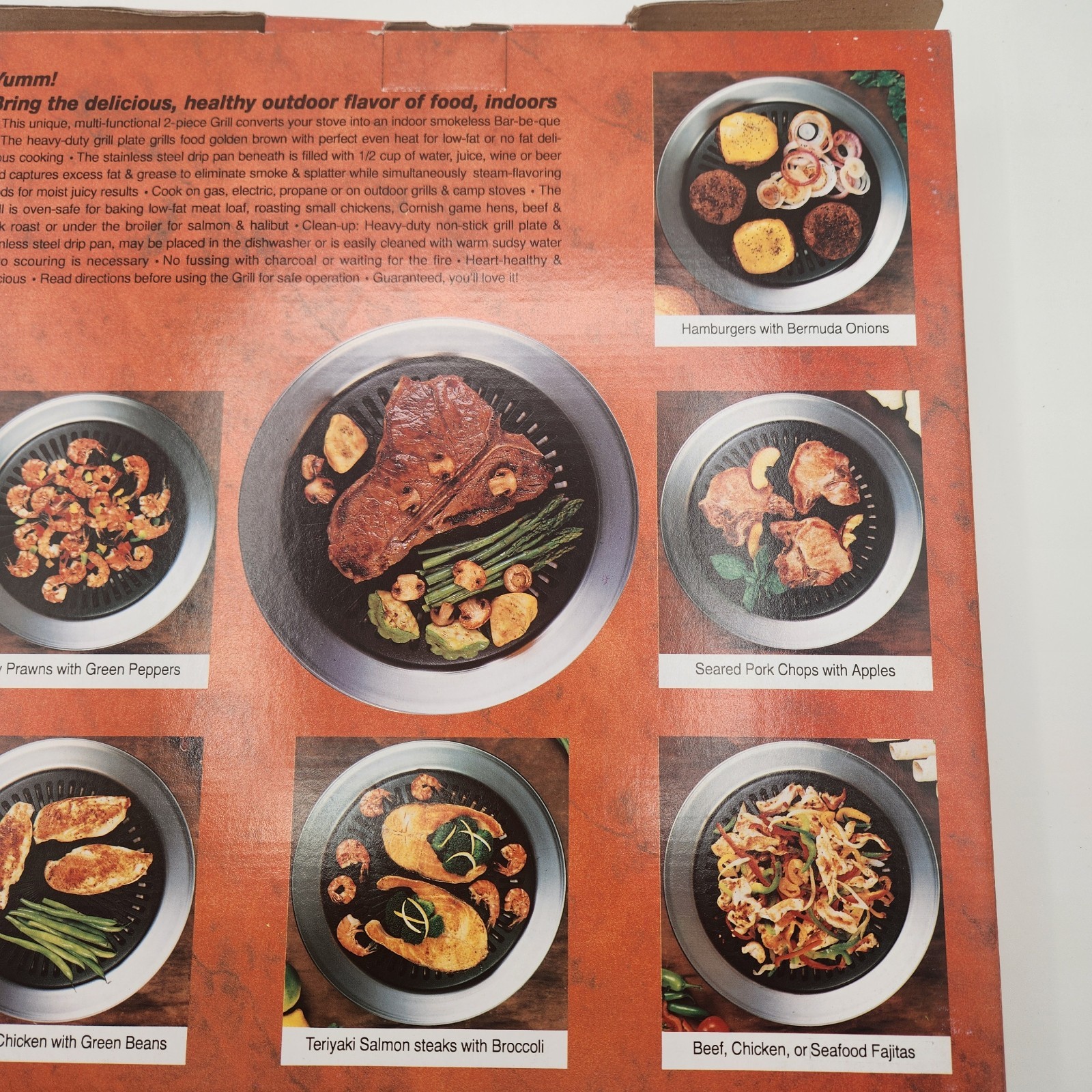 Grill It Professional Model Indoor Smokeless Stove Top Grill 1998 Open Box