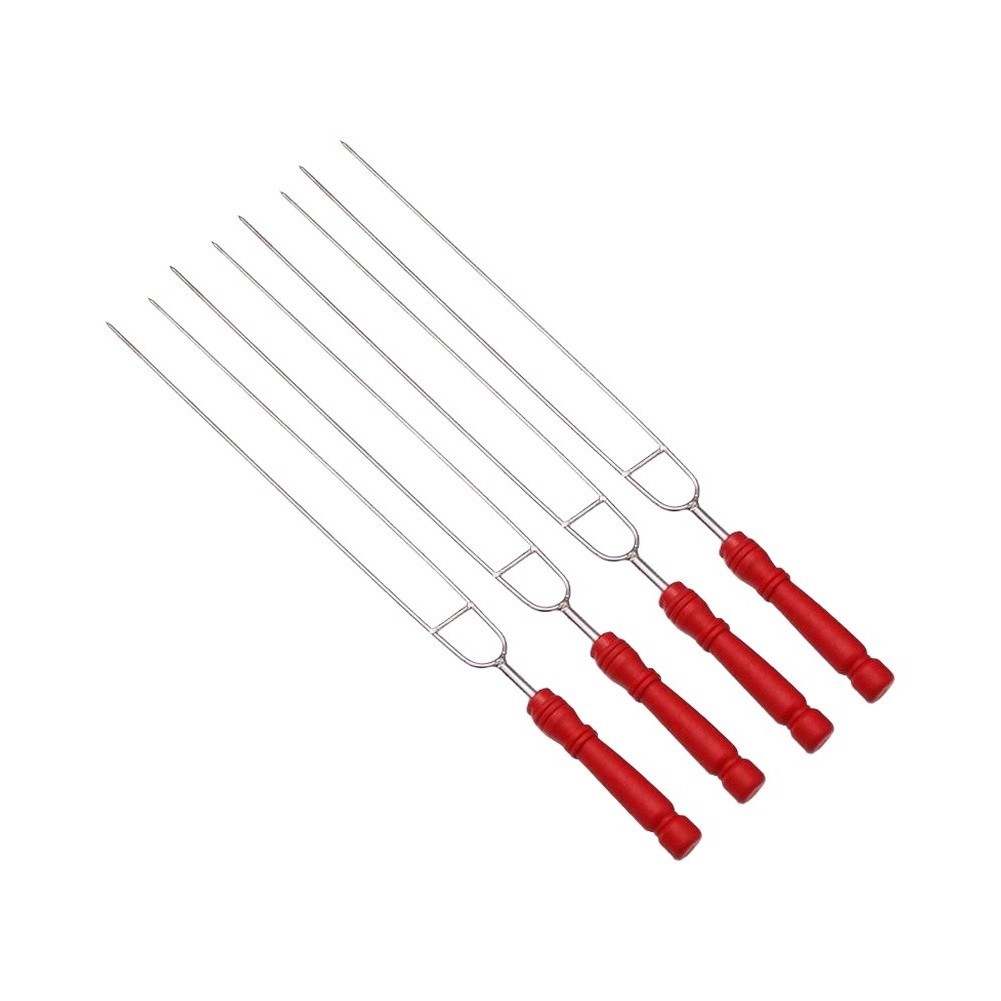 BBQ Fork Set 50cm Stainless Steel Non Slip Grip Ergonomic Handle Food Safe