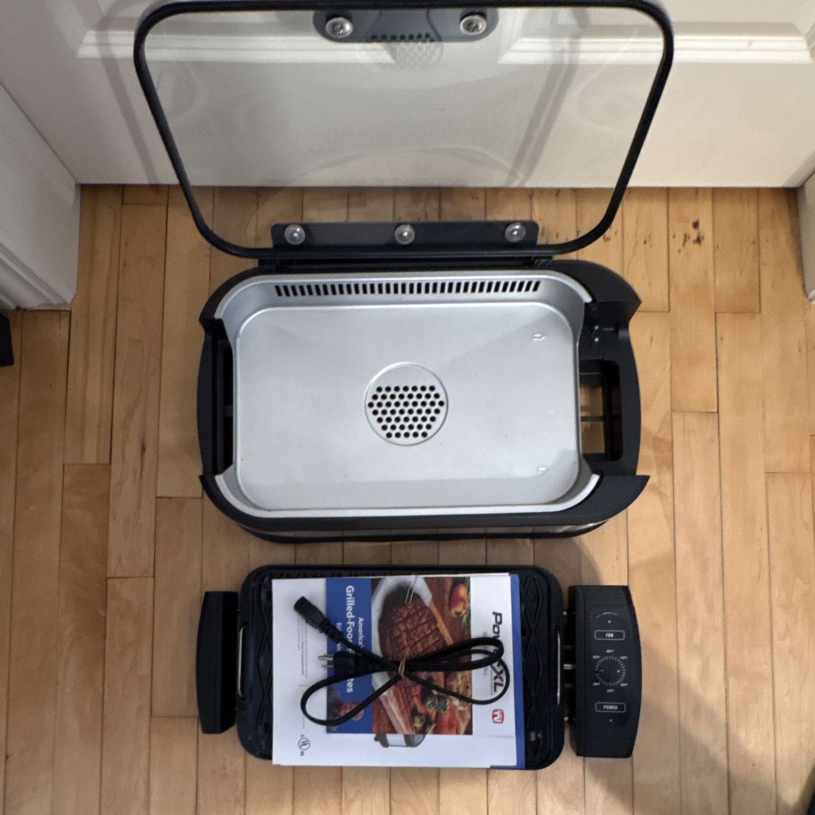 PowerXL Smokeless Indoor Electric Grill 1500W Temp Control PG1500FDR