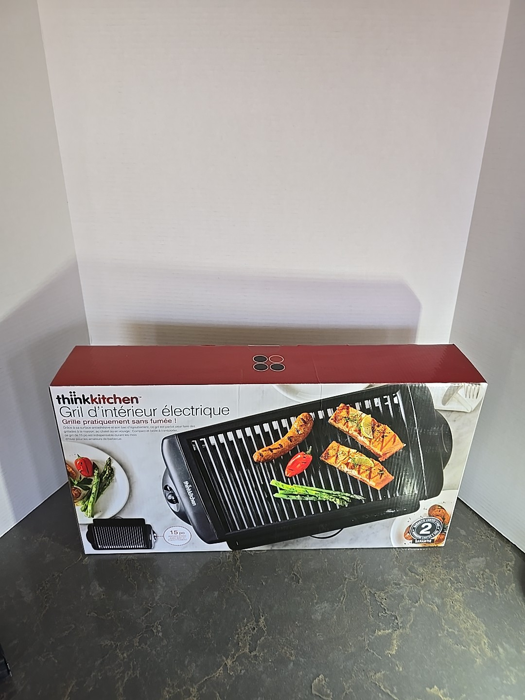thinkkitchen Electric Indoor Grill Smokeless Nonstick 15” Drip Tray – BRAND NEW!