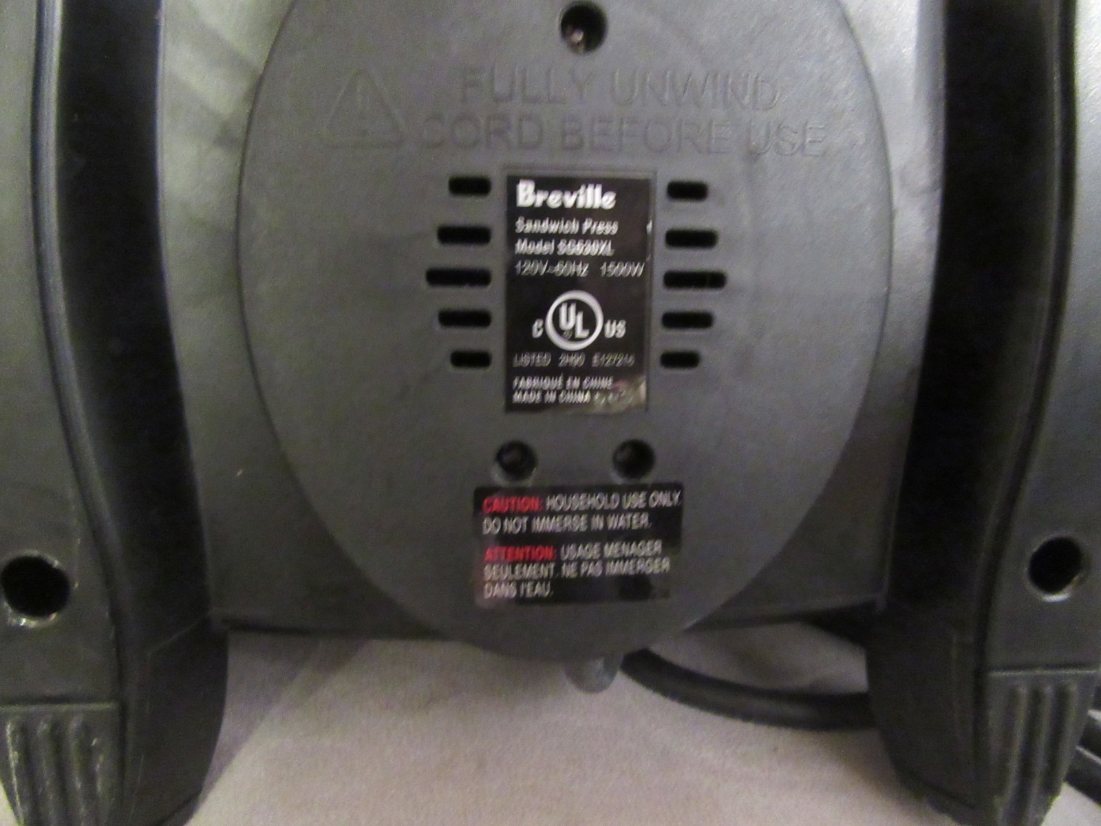 Breville Sandwich Press or Panini Press In Nice Useable Condition