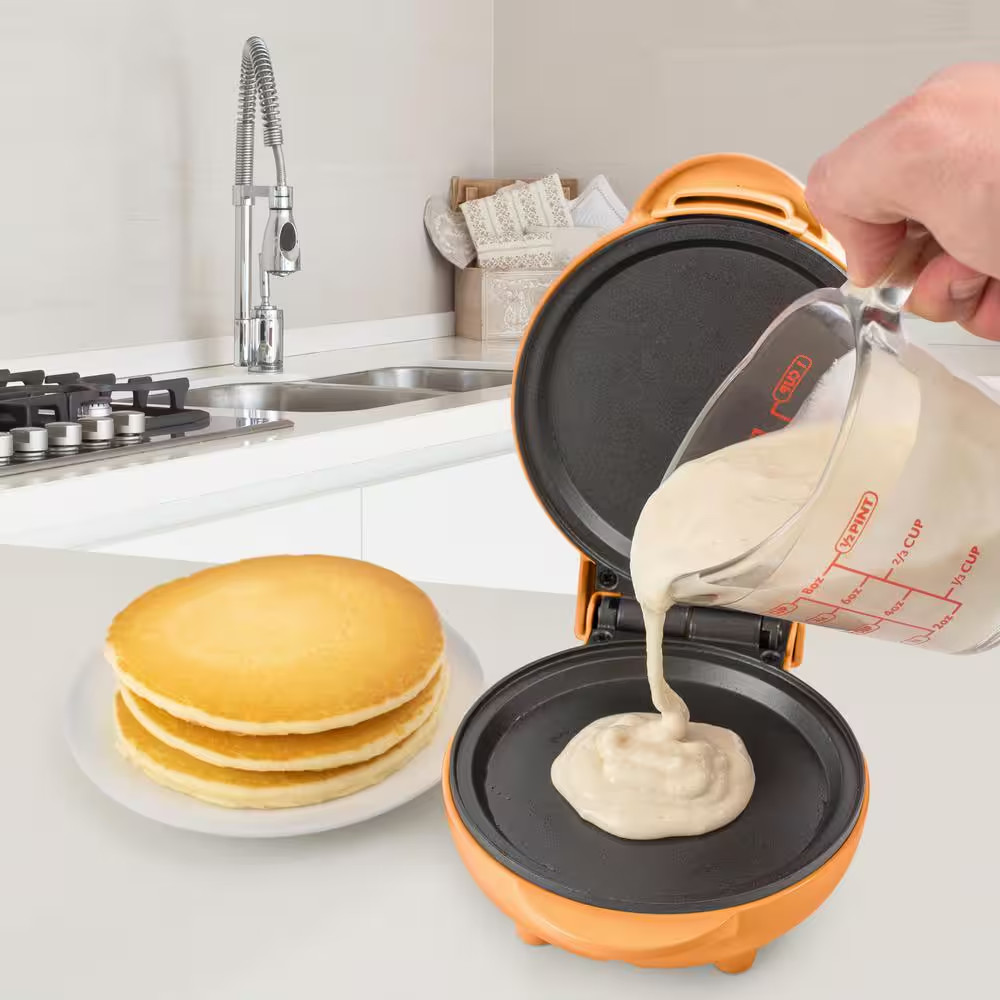 Mymini 19.6 Sq. In. Orange Personal Electric Griddle