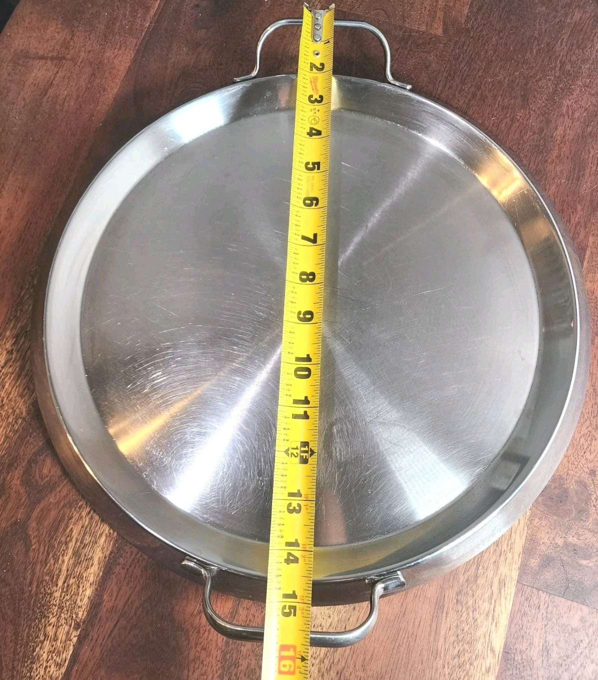Cuisinart Grand Griddle Stainless Steel Copper Core 13in Superb Condition