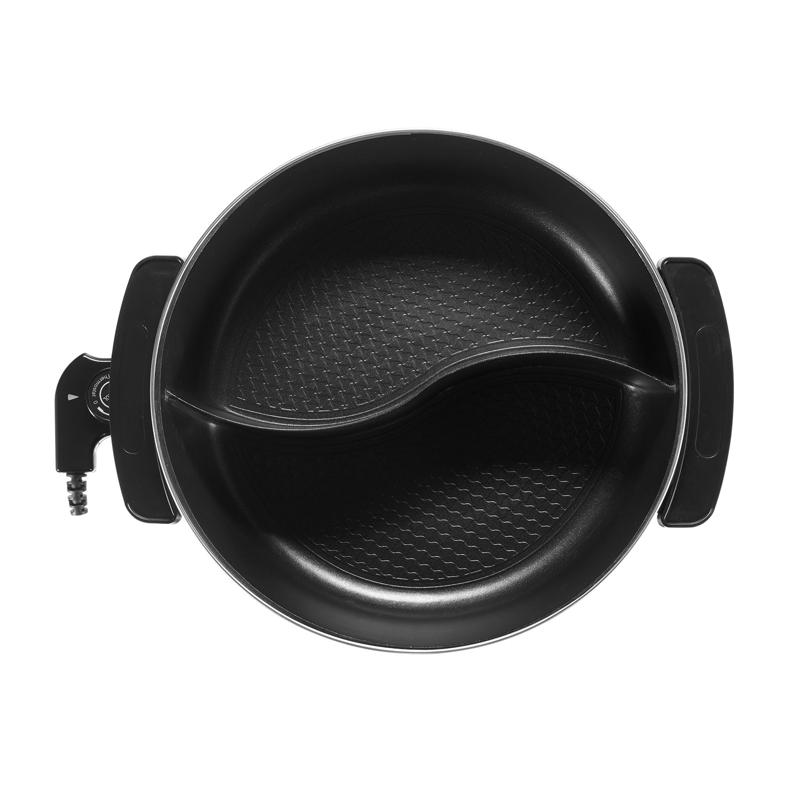 Electric Hot Pot 5 L Non-Stick Shabu-shabu Hot Pot with Divider for 6-10 People