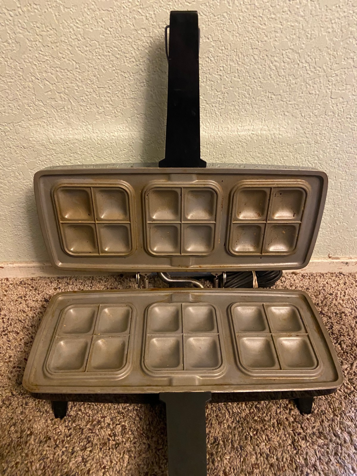 Vintage Sunbeam Party Grill Chrome Sandwich Maker Press Model 870 Tested Working