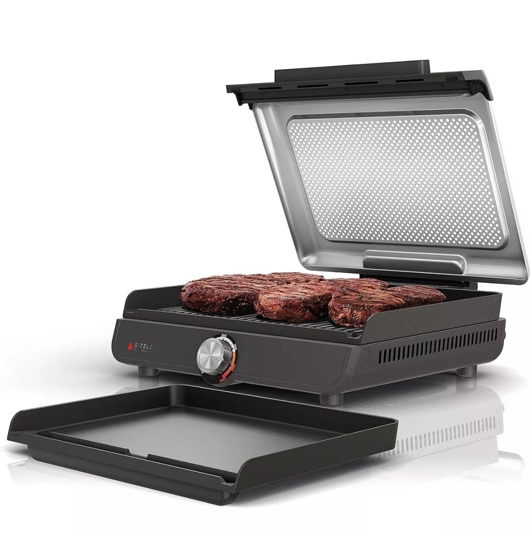 Ninja GR100 Sizzle Smokeless Indoor Grill New
