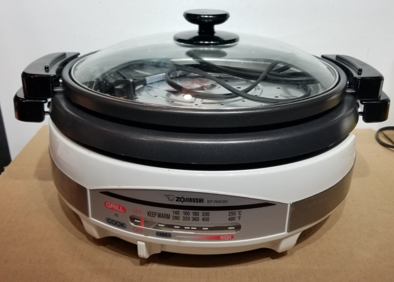 Zojirushi EP-RAC50 Gourmet d’Expert Electric Skillet 1350W White