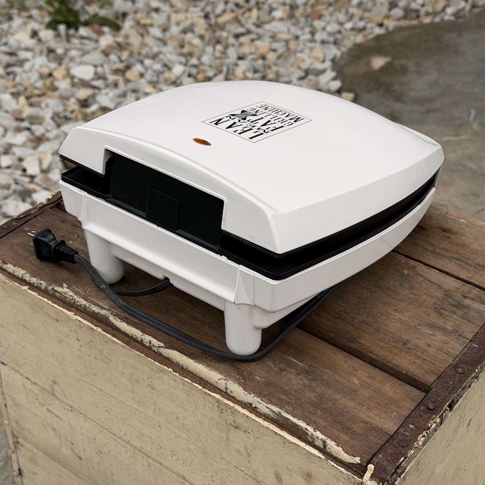George Foreman Lean Mean Fat Reducing Grilling Machine GR20 Works Tested