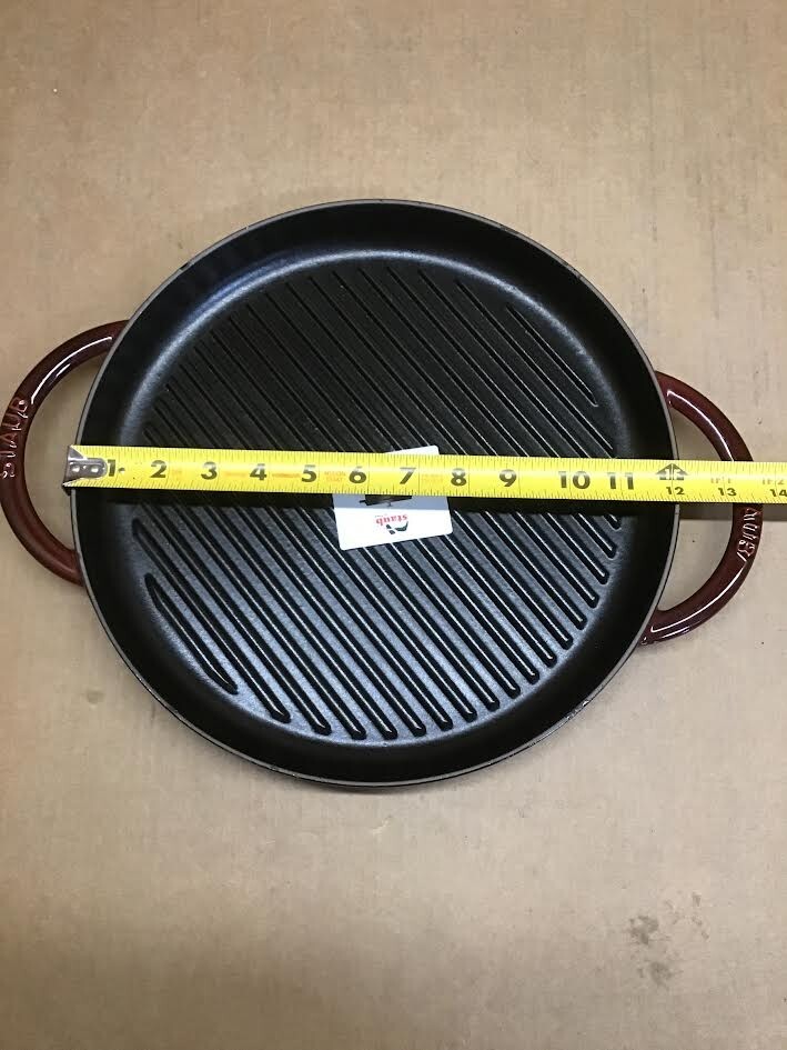 STAUB Cast Iron 12-inch Round Steam Grill – Grenadine