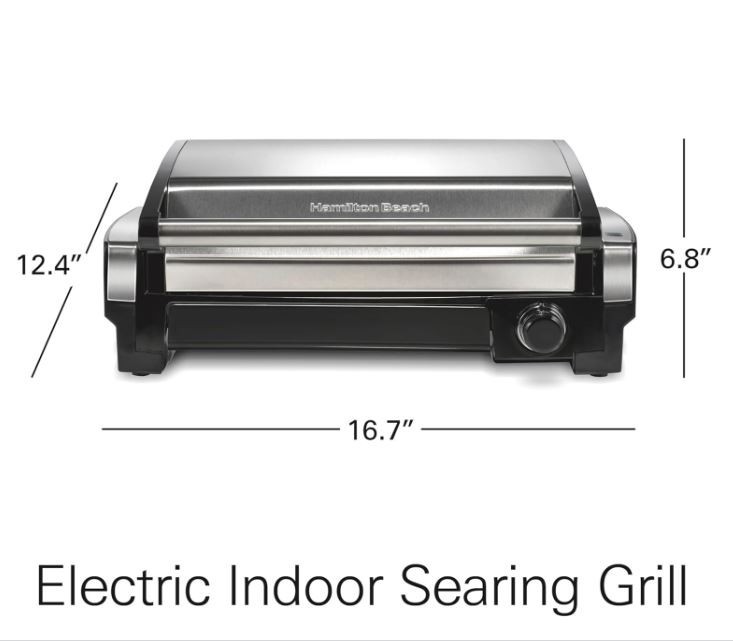 Hamilton Beach Flavor Sealing Indoor Grill Removable Parts are Dishwasher Safe