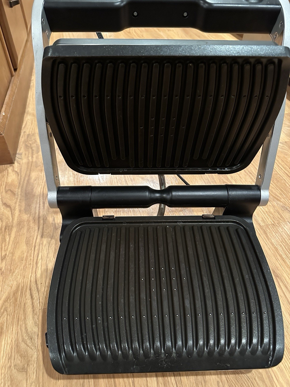 T-FAL OptiGrill Indoor Meat Grill Sandwich Press 8356s1 Tested Works