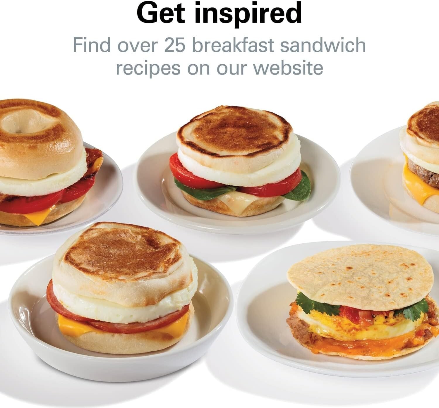 Hamilton Beach Breakfast Sandwich Maker w/ Egg Cooker Ring ~Model #25475A ~ NEW