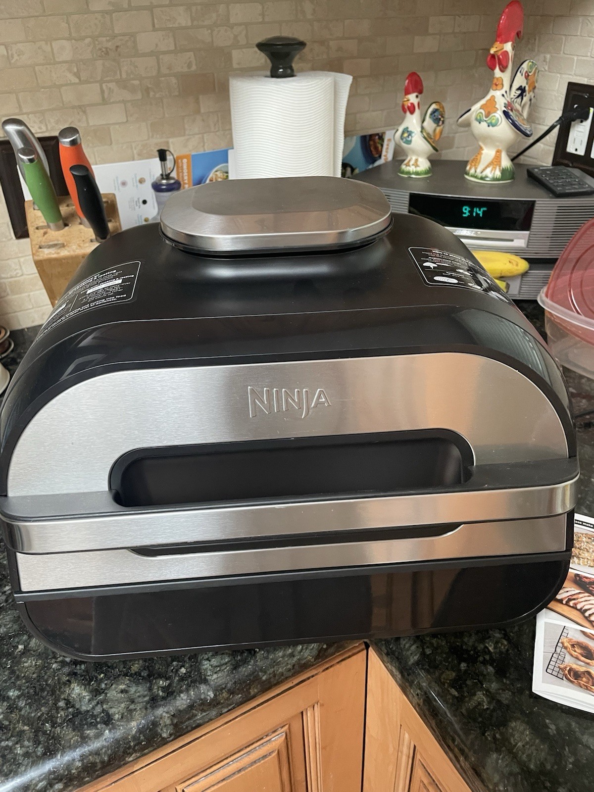 Ninja Foodi Smart XL 6-in-1 Indoor Grill with Air Fry, Roast, Bake, Broil-USED