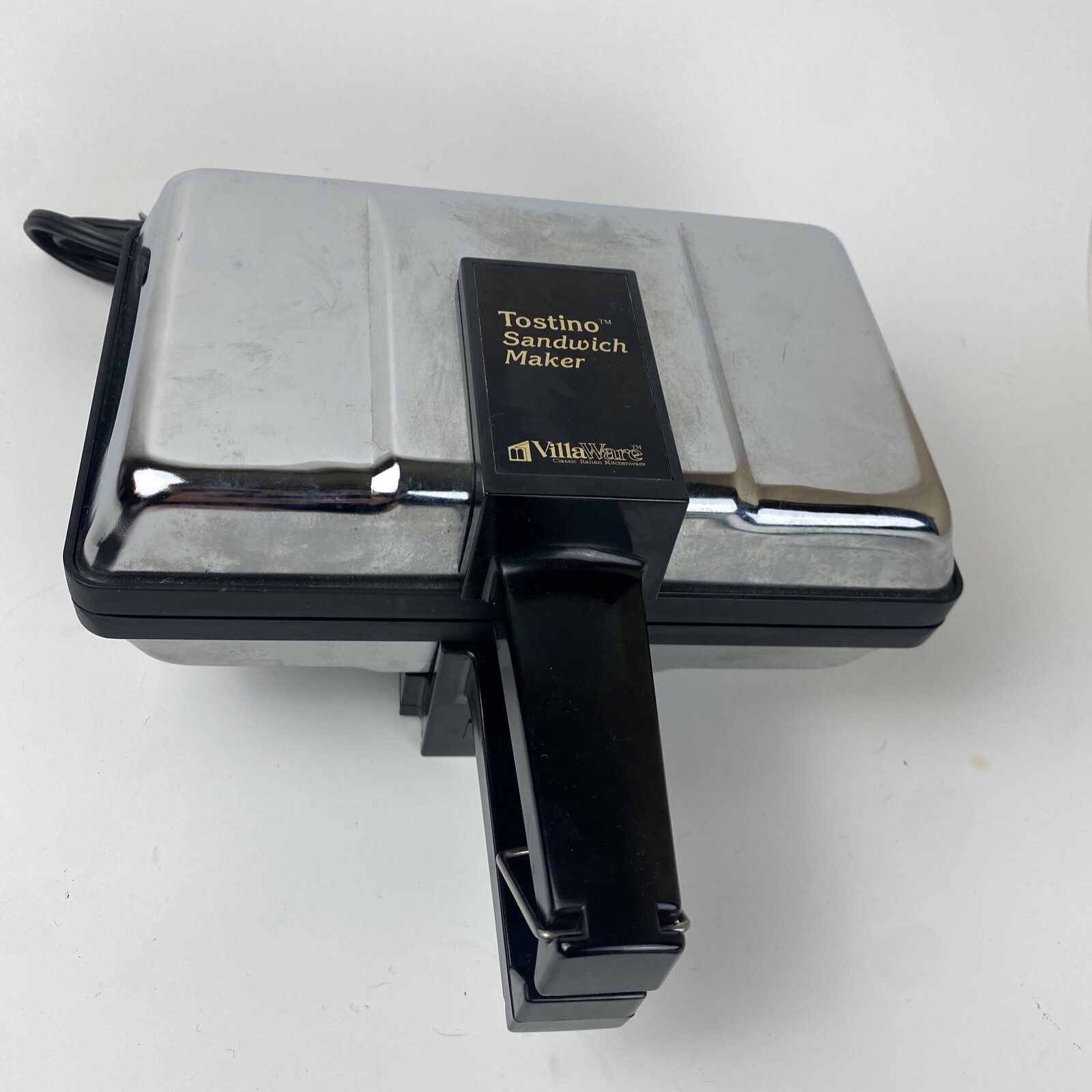 VillaWare Sandwich Panini Maker Tostino Model: 3800 Italian Kitchenware Chrome
