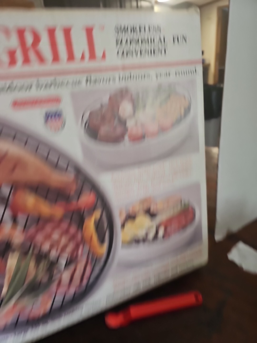 Dazey Electric Indoor Bar-B-Grill Countertop Smokeless BBQ White TESTED/WORKS