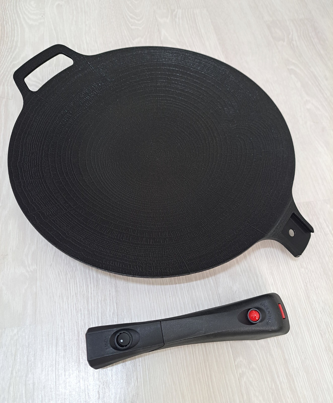MADE IN KOREA Nonstick Premium LED LIGHT Handle Detachable Induction Griddle