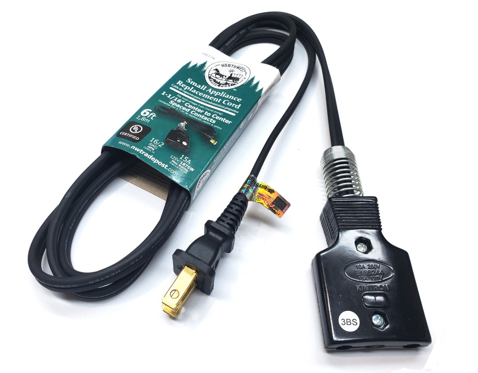 Hamilton Beach Farberware Rotisserie Broiler Power Cord Model #325 450A 455ND
