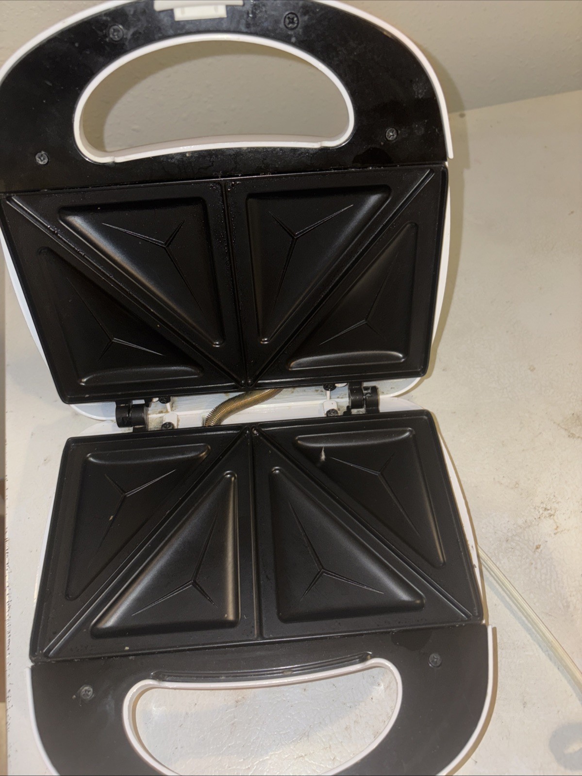 Brentwood Non Stick Panini Press and Sandwich Maker In White In