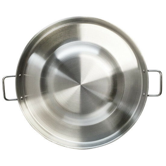 22″ Round Stainless Steel Concave Comal Bola Taco Grill Pan Frying Wok