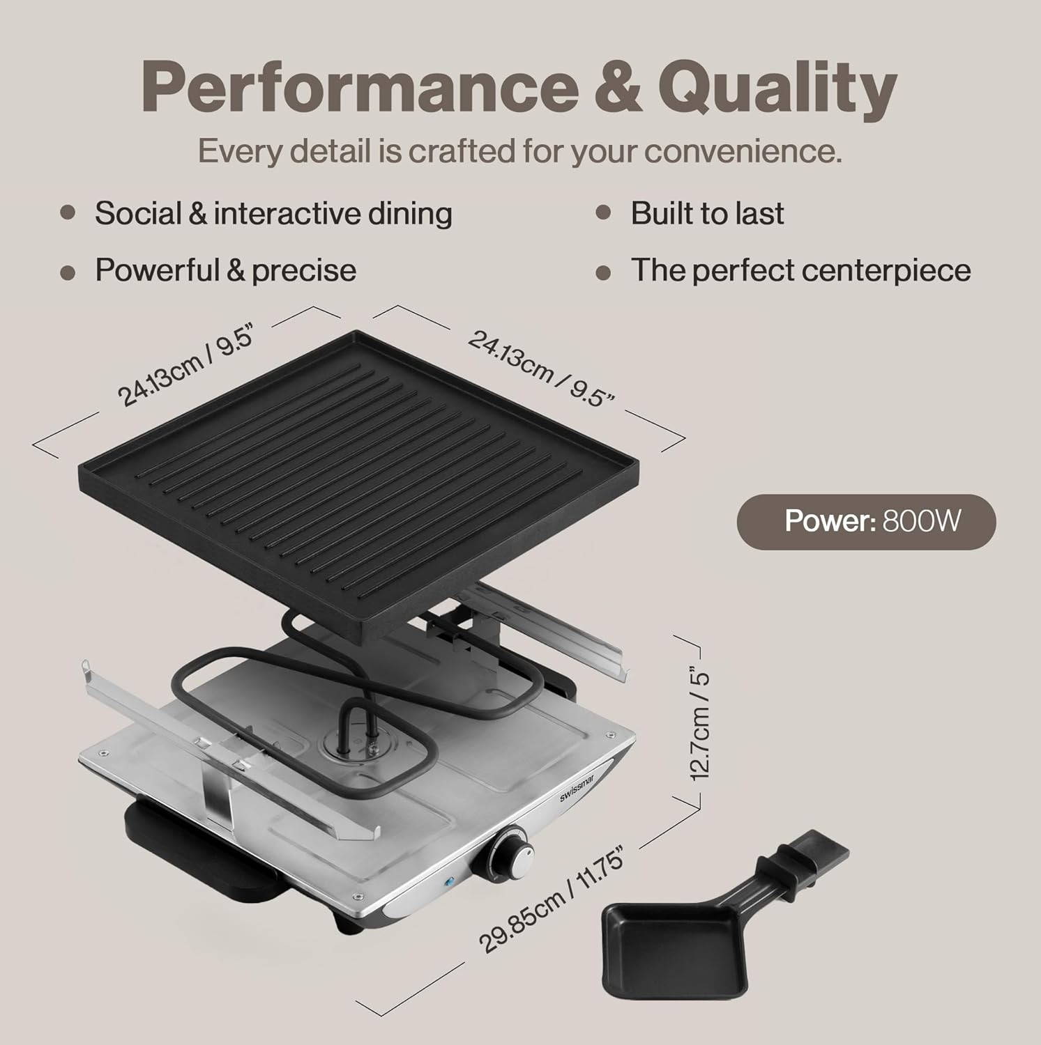 Reversible cast aluminum baking pan – Electric baking pan and grill suitable