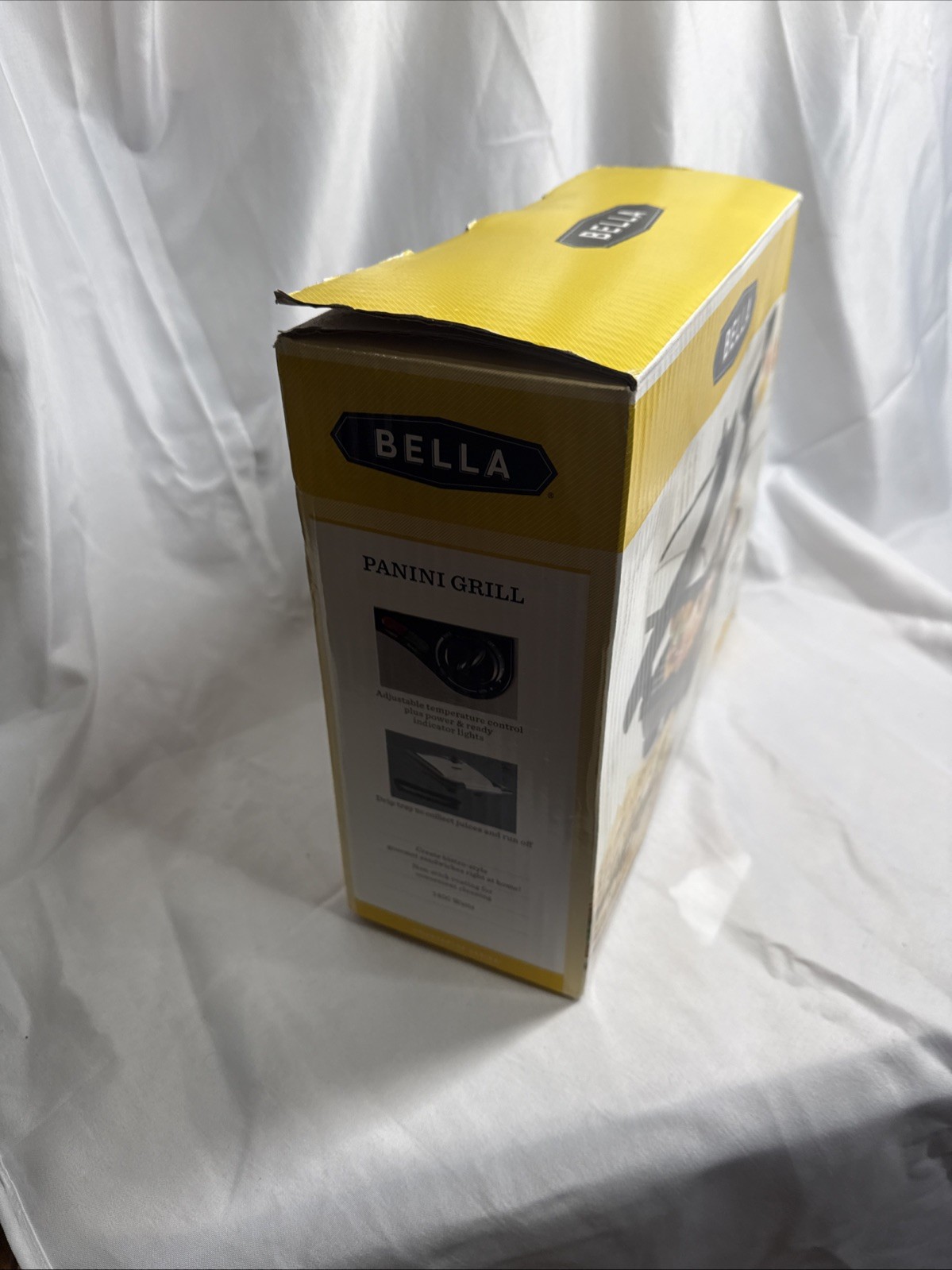 Bella Non-Stick Panini Grill Brushed Stainless Steel – Sensio 13267 – New