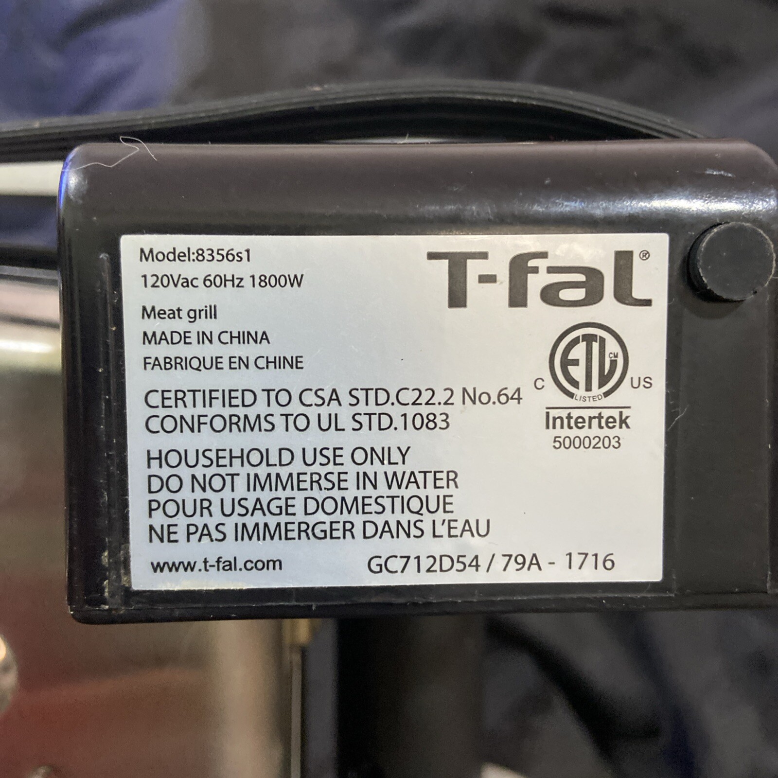 T-Fal OptiGrill 8356s1 Meat Grill Automatic Sensor Cooking Indoor Grill – TESTED