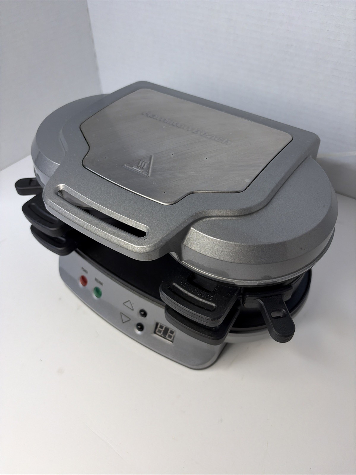 Hamilton Beach Dual Breakfast Sandwich Maker Silver W Non-Stick