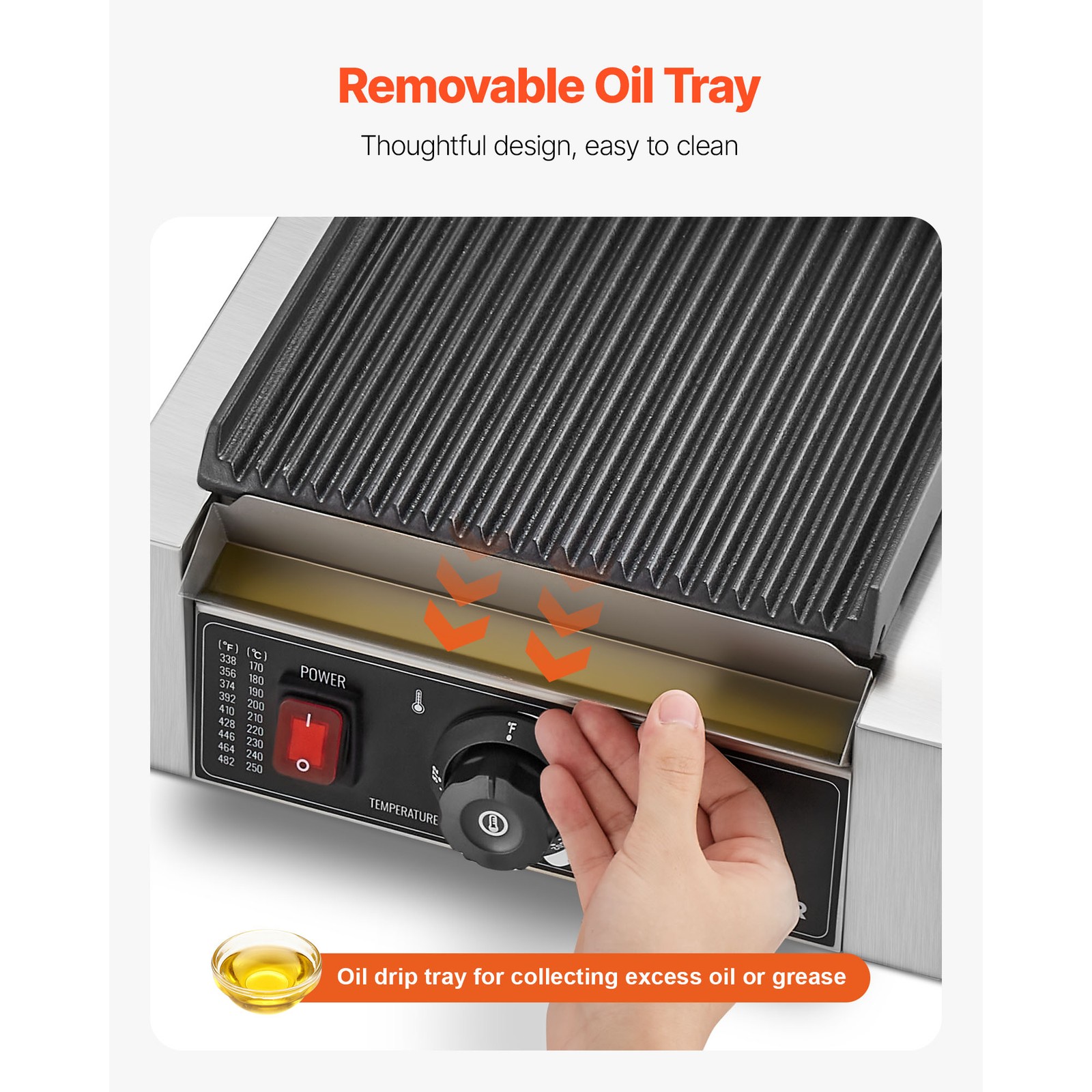 Uimoso Electric Panini Press Grill Sandwich Maker with 8.8×9 in Griddle Plate