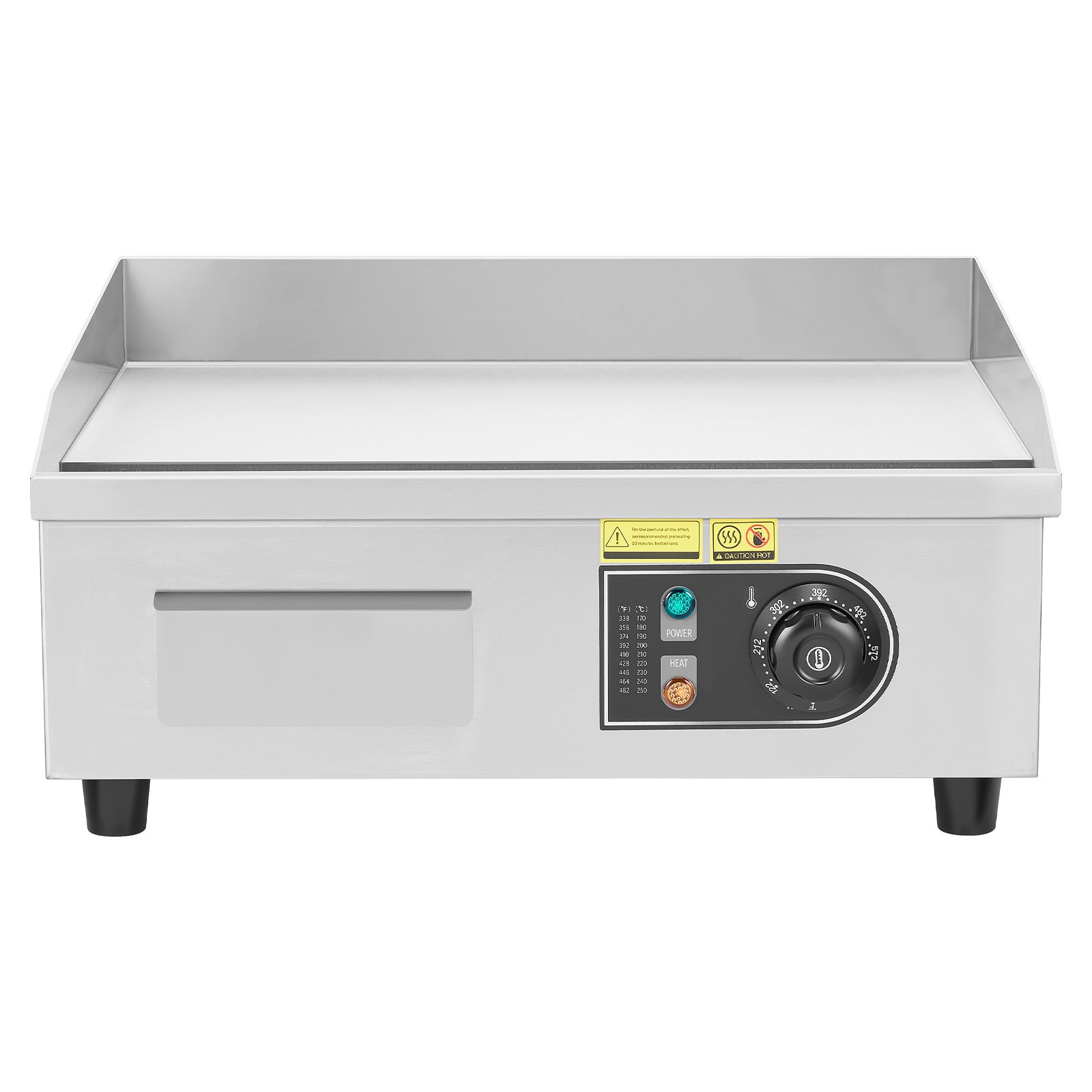 18″ Commercial Electric Griddle Stainless Steel Countertop Flat Top Grill
