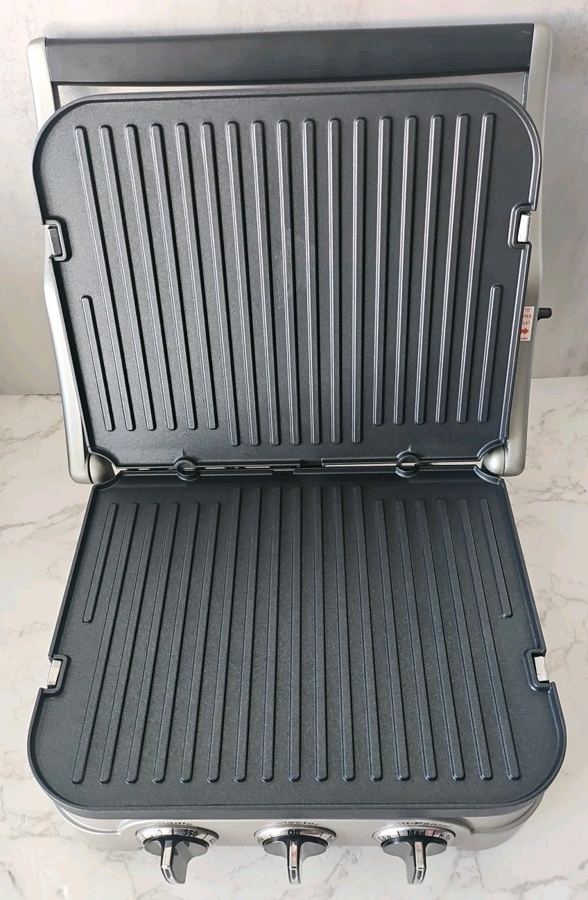 Cuisinart Griddler Indoor Grill Griddle Panini Press 5-in-1 Nonstick