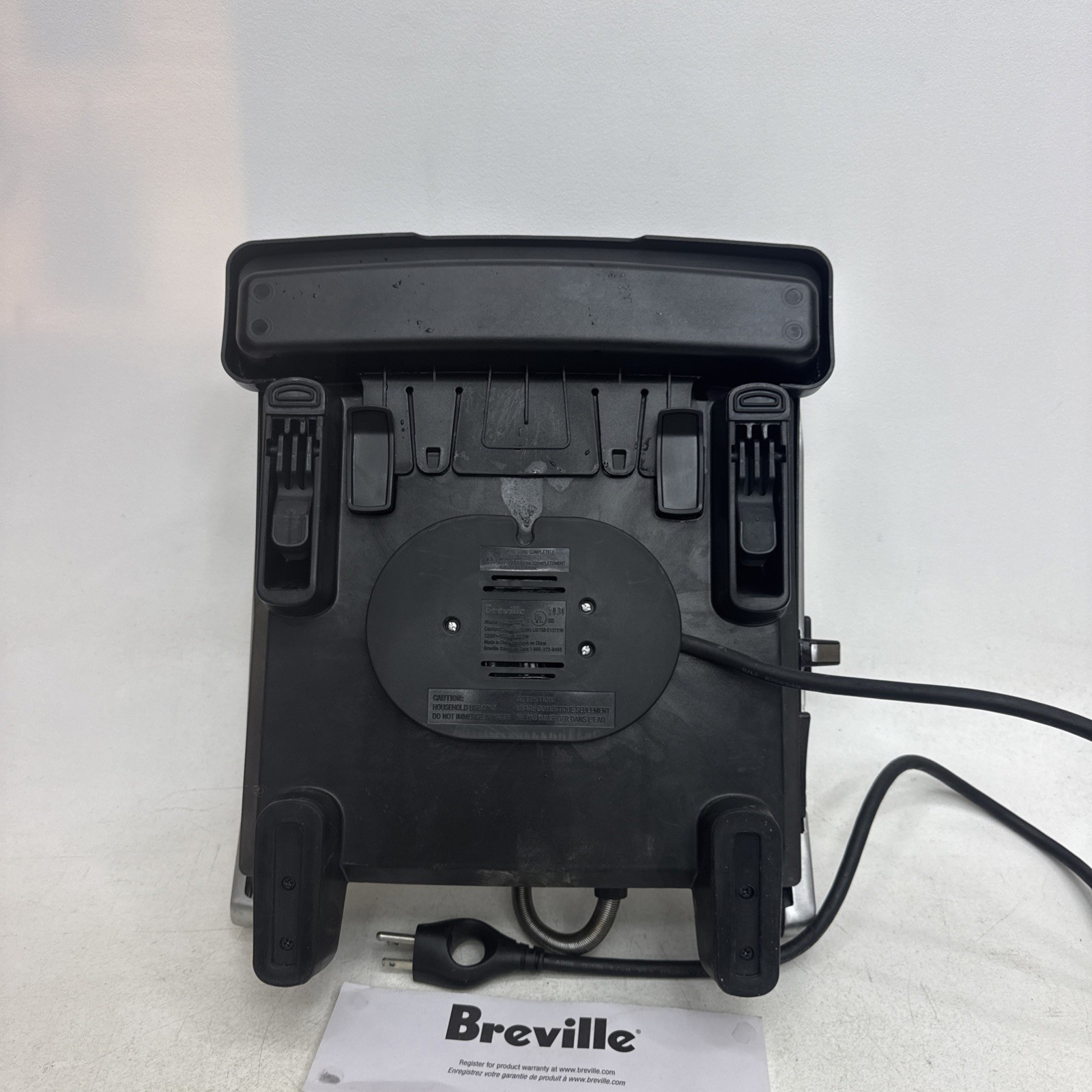 Breville Panini Grill Model BGR200XL Stainless Steel & Non-Stick Surface 1500W